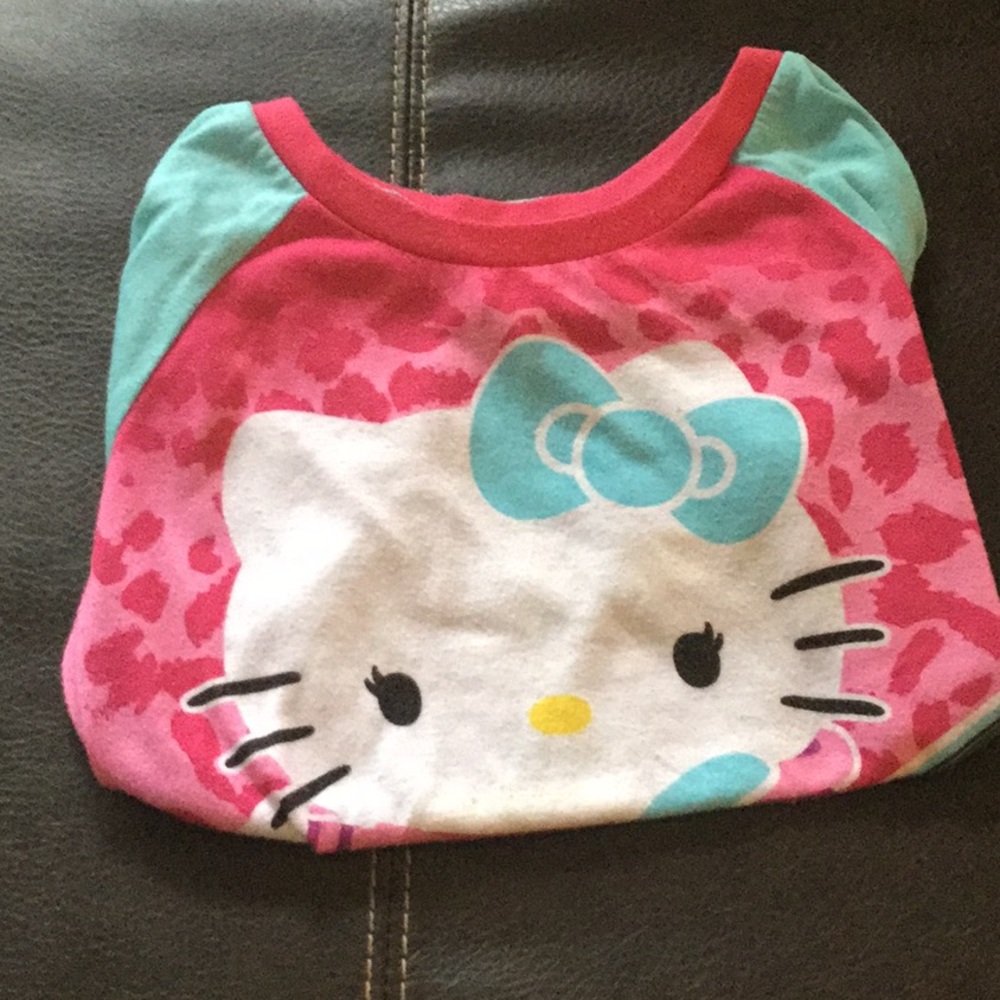 A hello kitty pajama shirt